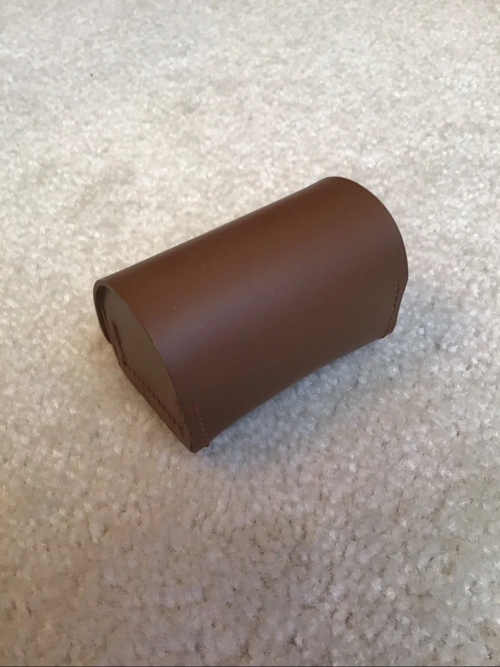 Vintage Kern-Paillard Bolox Lens Case, Genuine Brown Leather